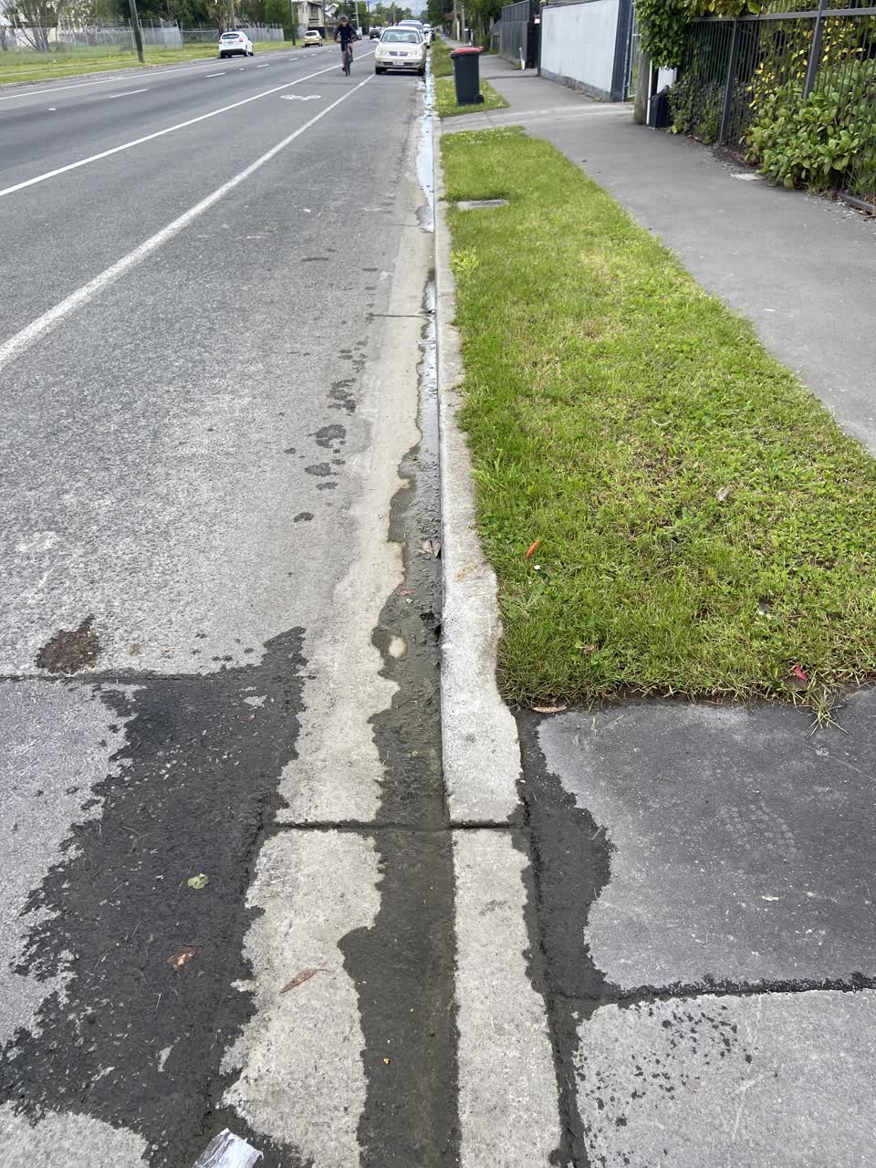 The photograph attached to this water leak report
