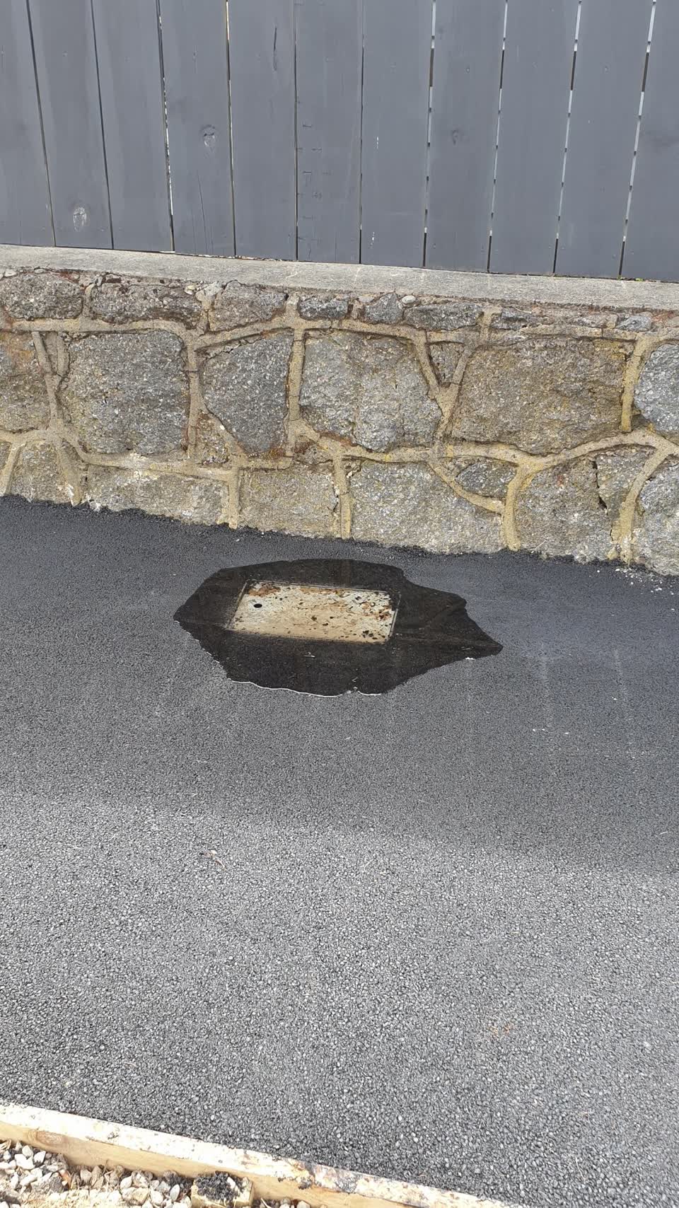 The photograph attached to this water leak report