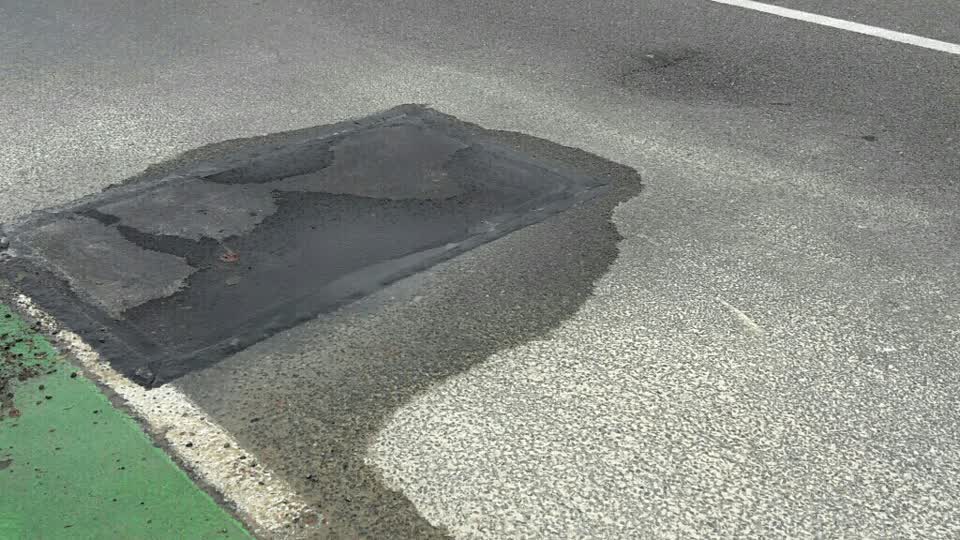 The photograph attached to this water leak report