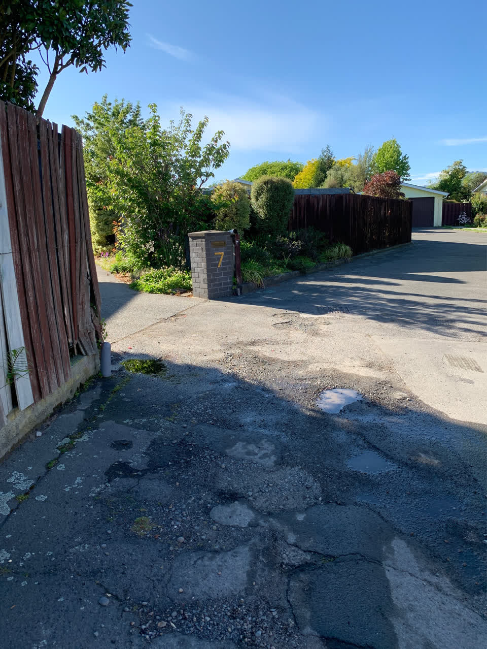 The photograph attached to this water leak report
