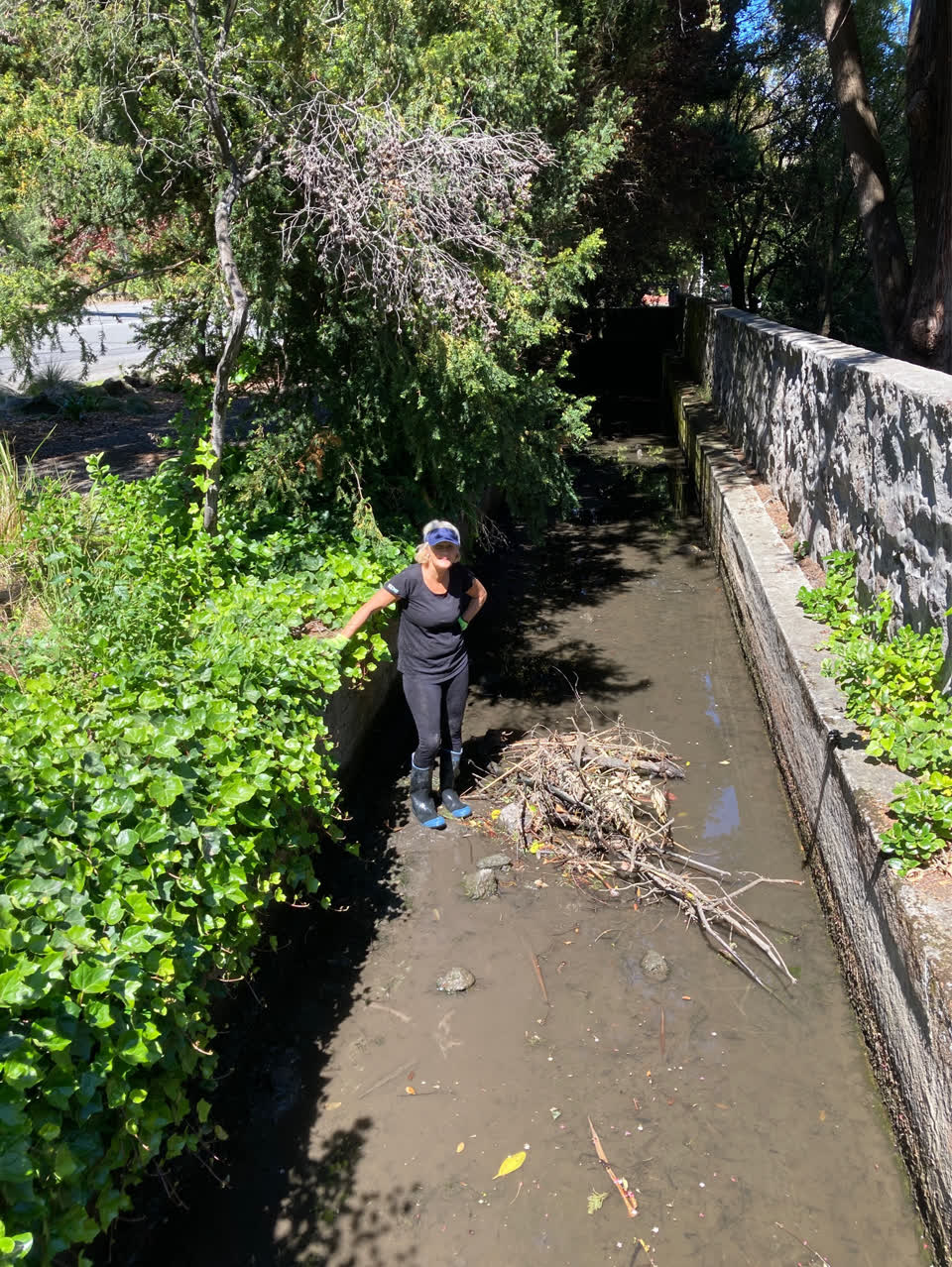 The photograph attached to this wastewater/stormwater report