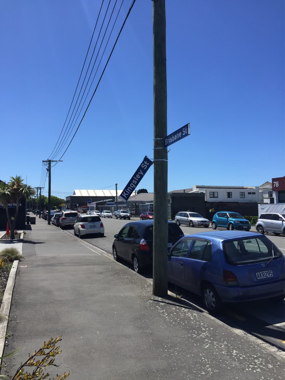 The photograph attached to this roading/streets report