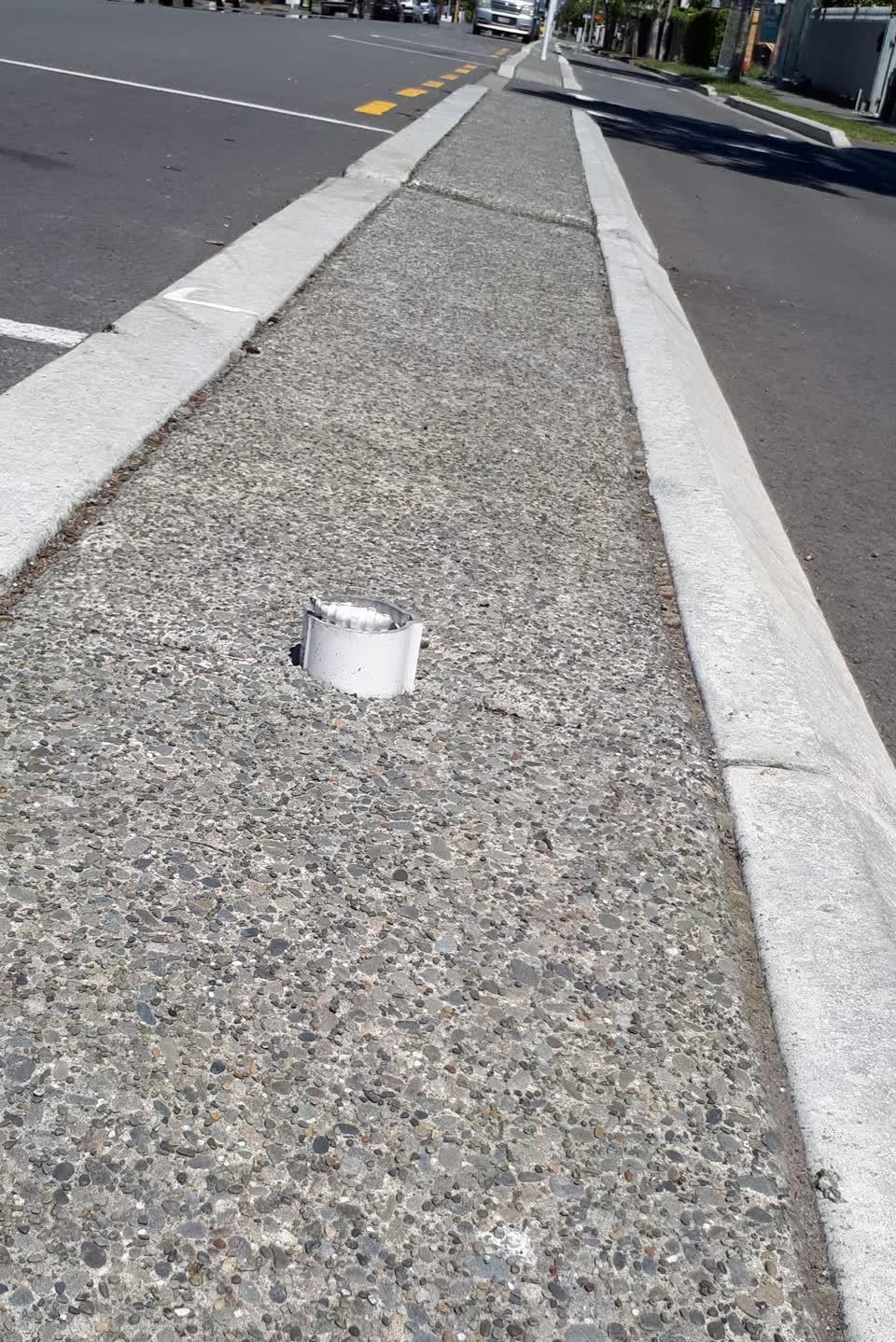 The photograph attached to this roading/streets report