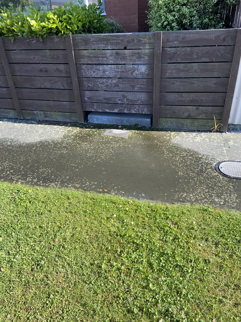 The photograph attached to this water leak report