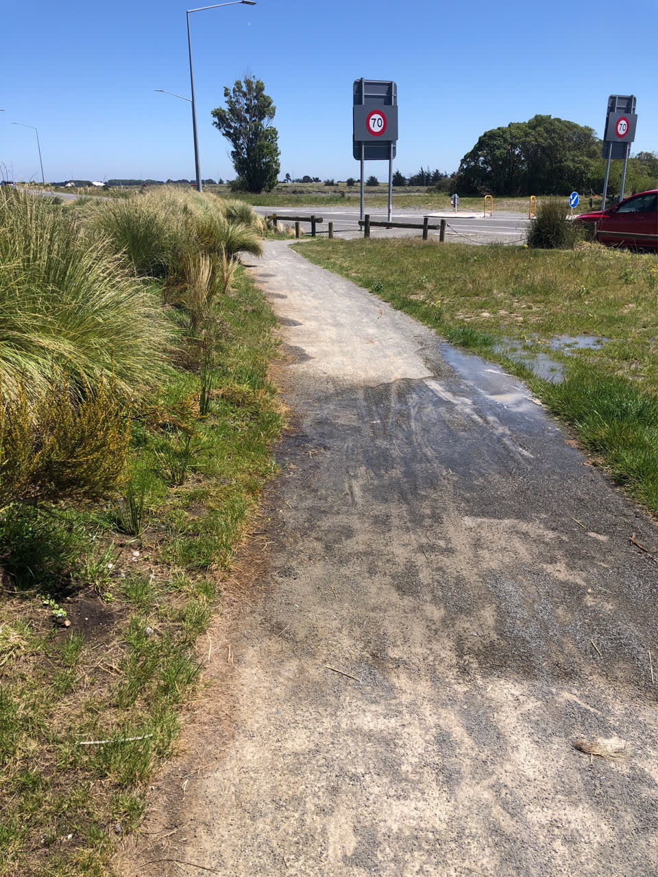 The photograph attached to this water leak report
