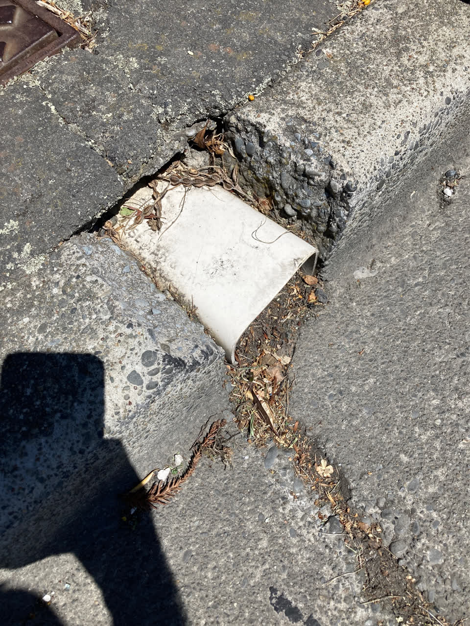 The photograph attached to this roading/streets report