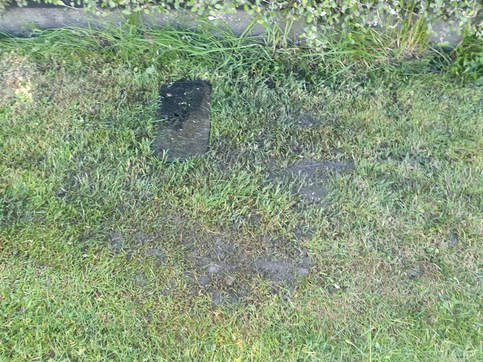 The photograph attached to this water leak report