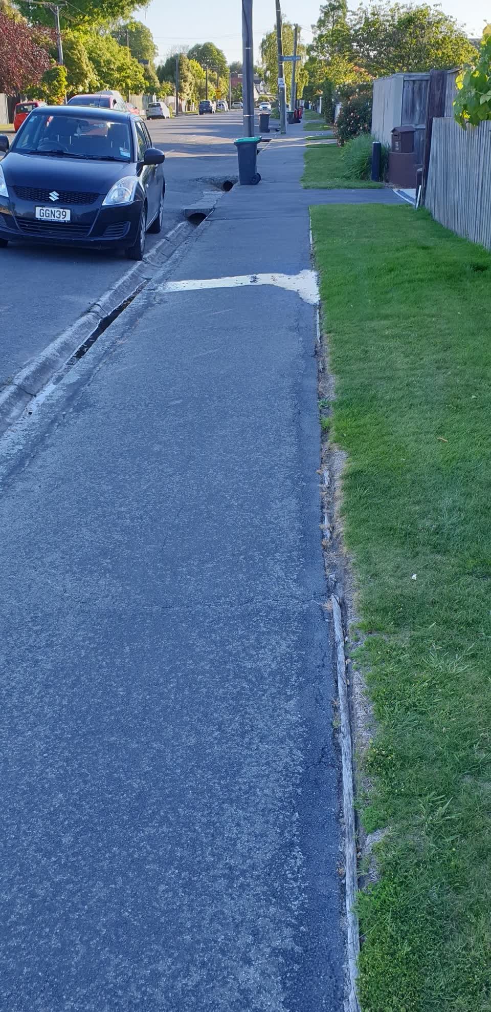 The photograph attached to this water leak report