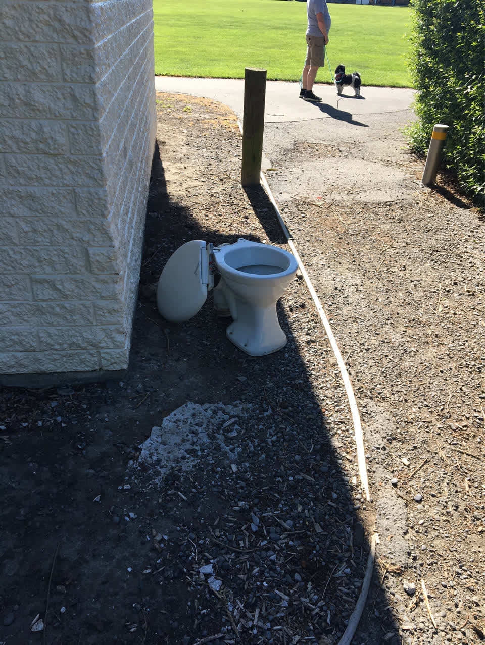 The photograph attached to this rubbish/recycling report