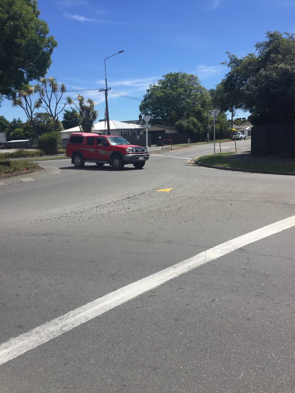 The photograph attached to this roading/streets report