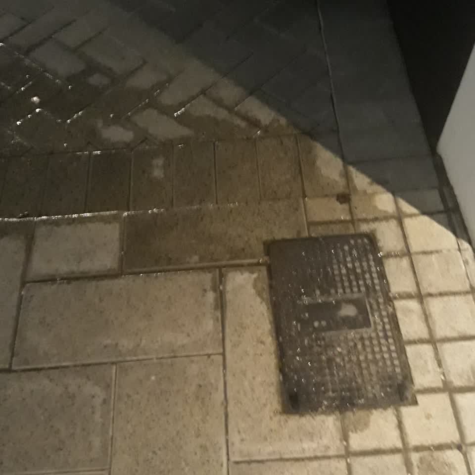 The photograph attached to this water leak report