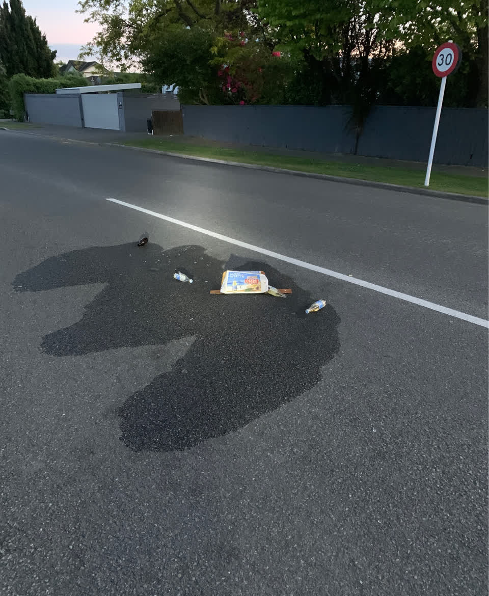 The photograph attached to this roading/streets report