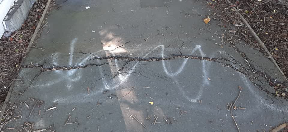 The photograph attached to this roading/streets report