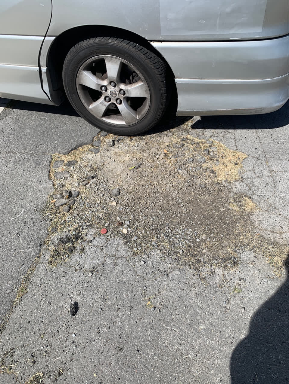 The photograph attached to this roading/streets report