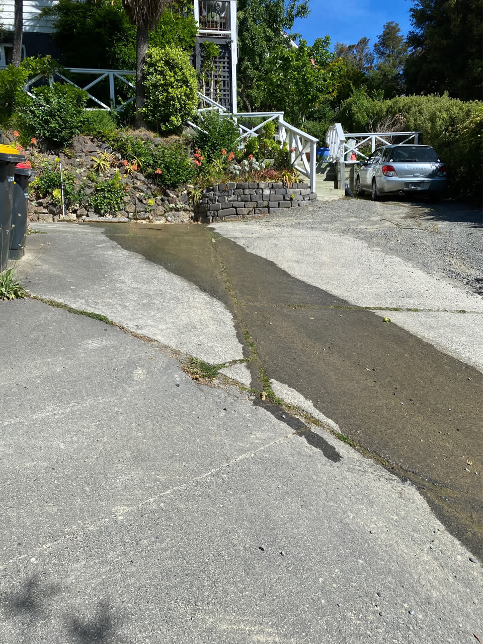 The photograph attached to this water leak report