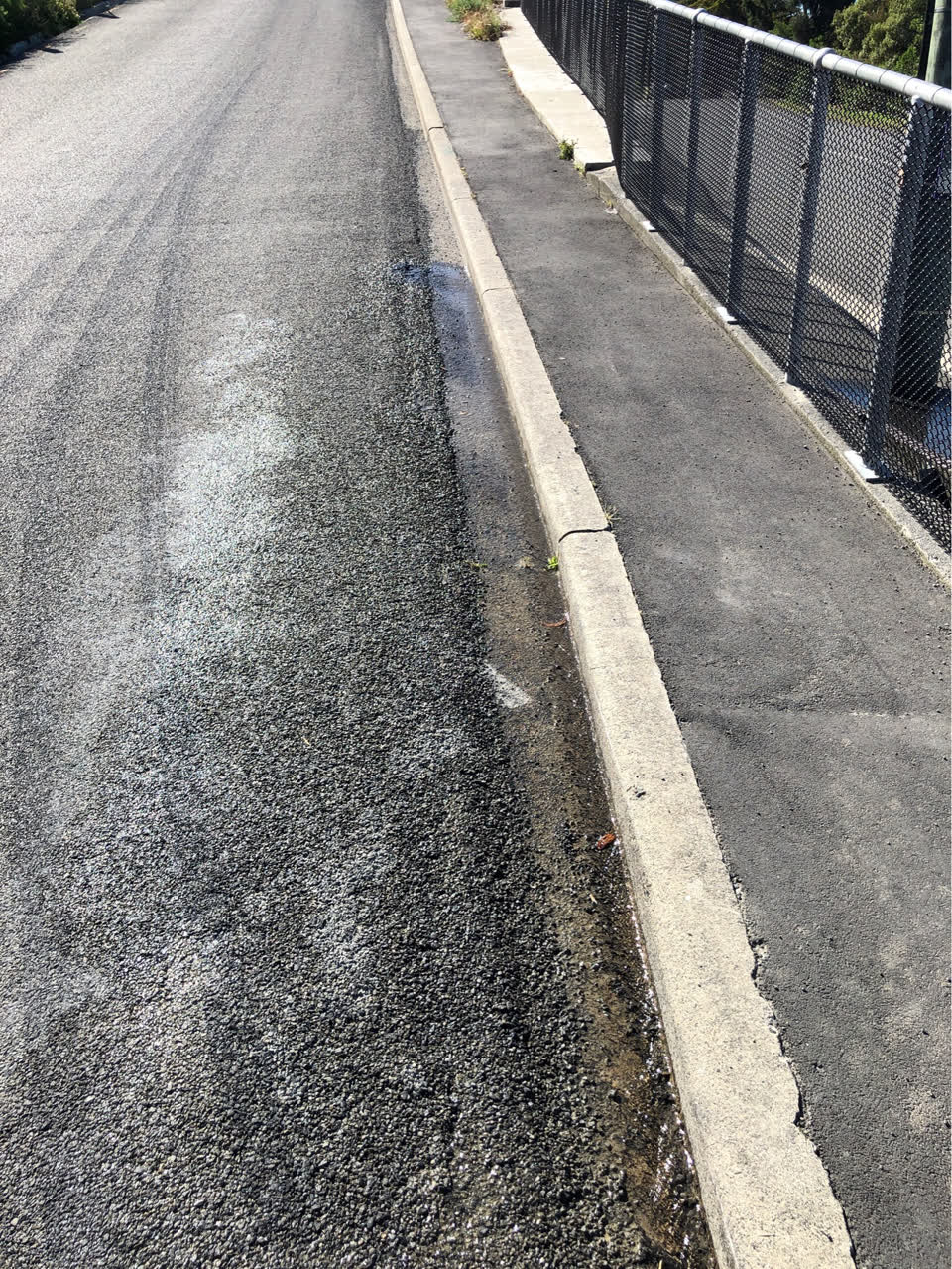 The photograph attached to this water leak report