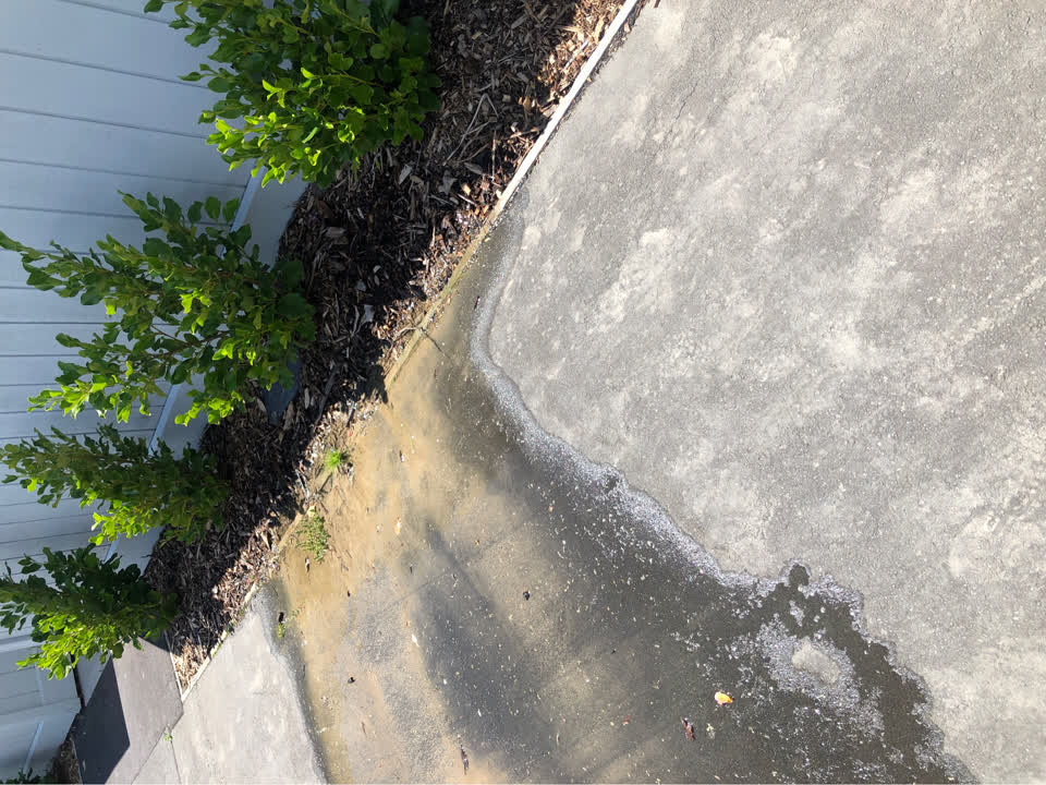 The photograph attached to this water leak report
