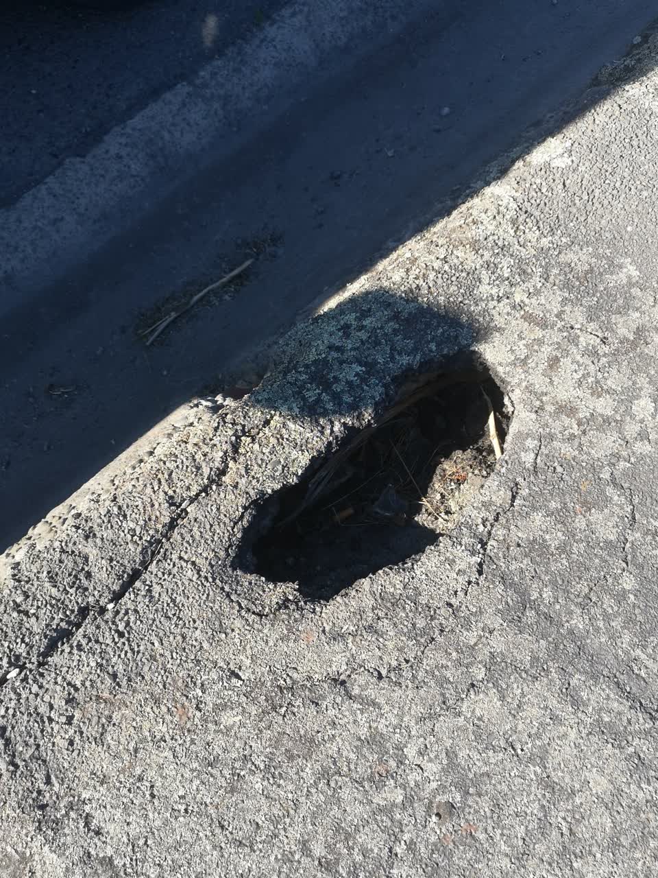 The photograph attached to this roading/streets report