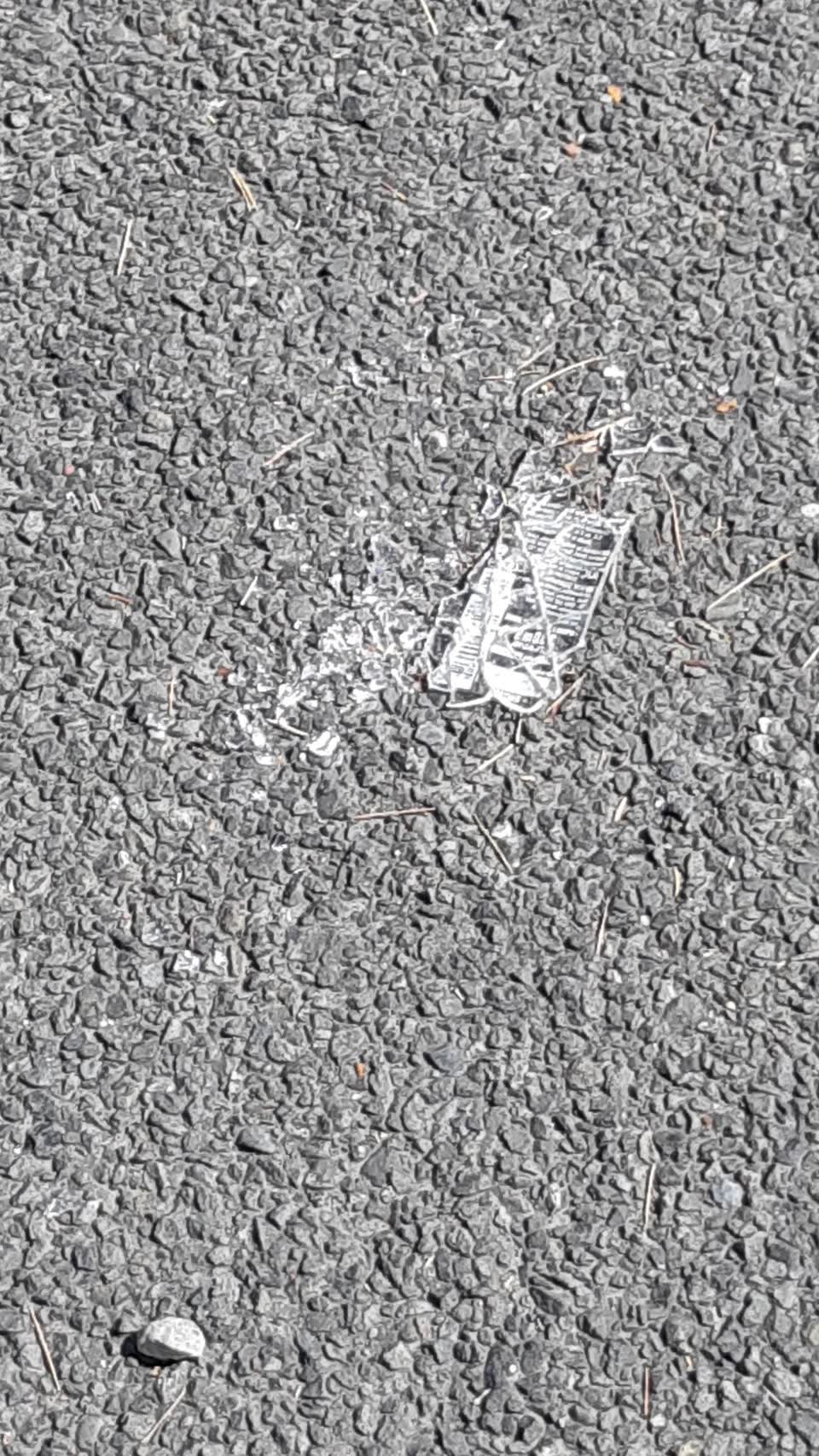 The photograph attached to this roading/streets report