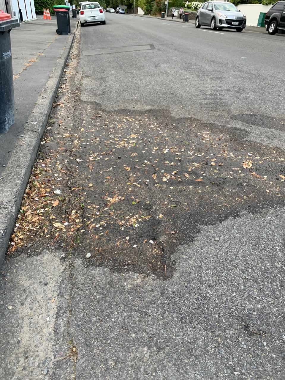 The photograph attached to this water leak report