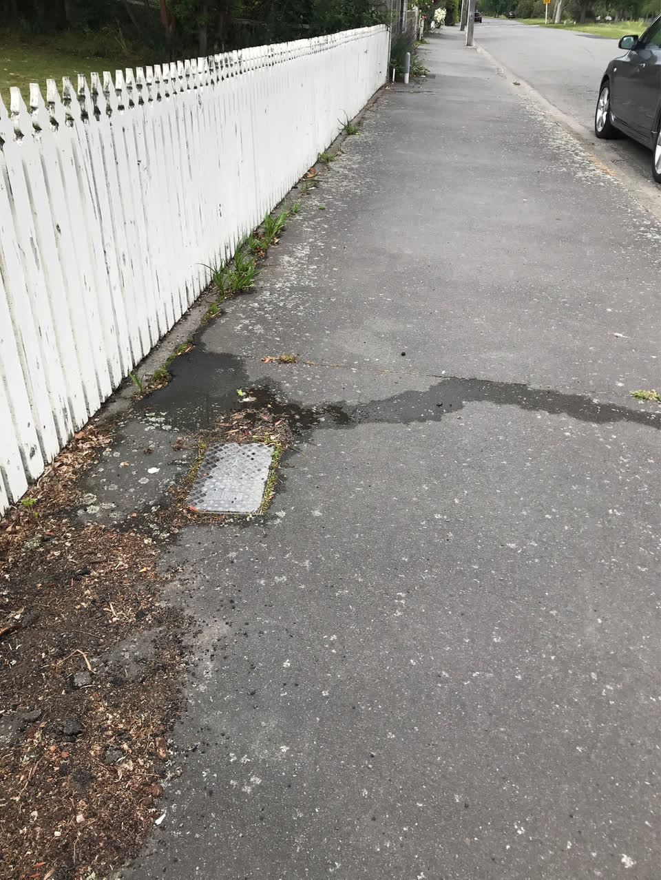 The photograph attached to this water leak report