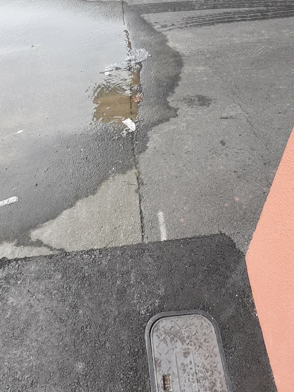 The photograph attached to this water leak report