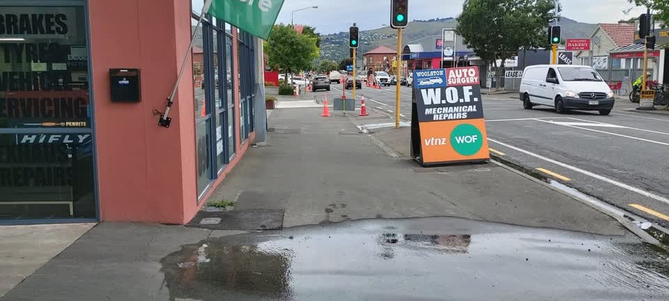 The photograph attached to this water leak report