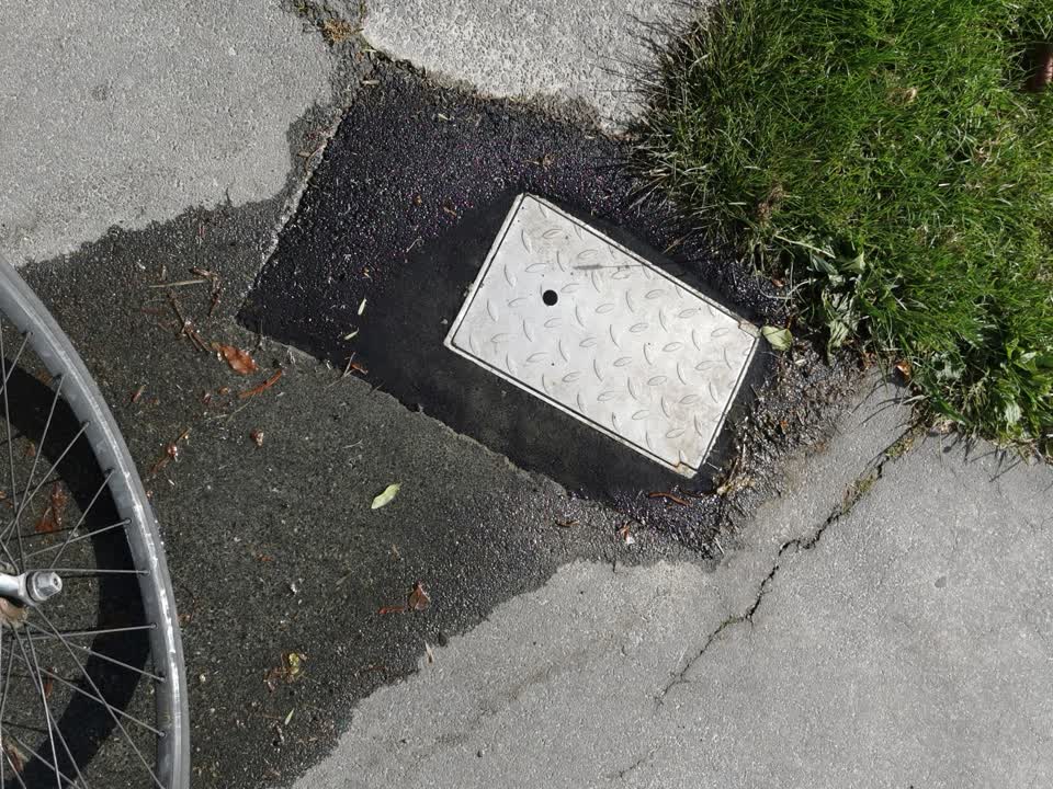 The photograph attached to this water leak report