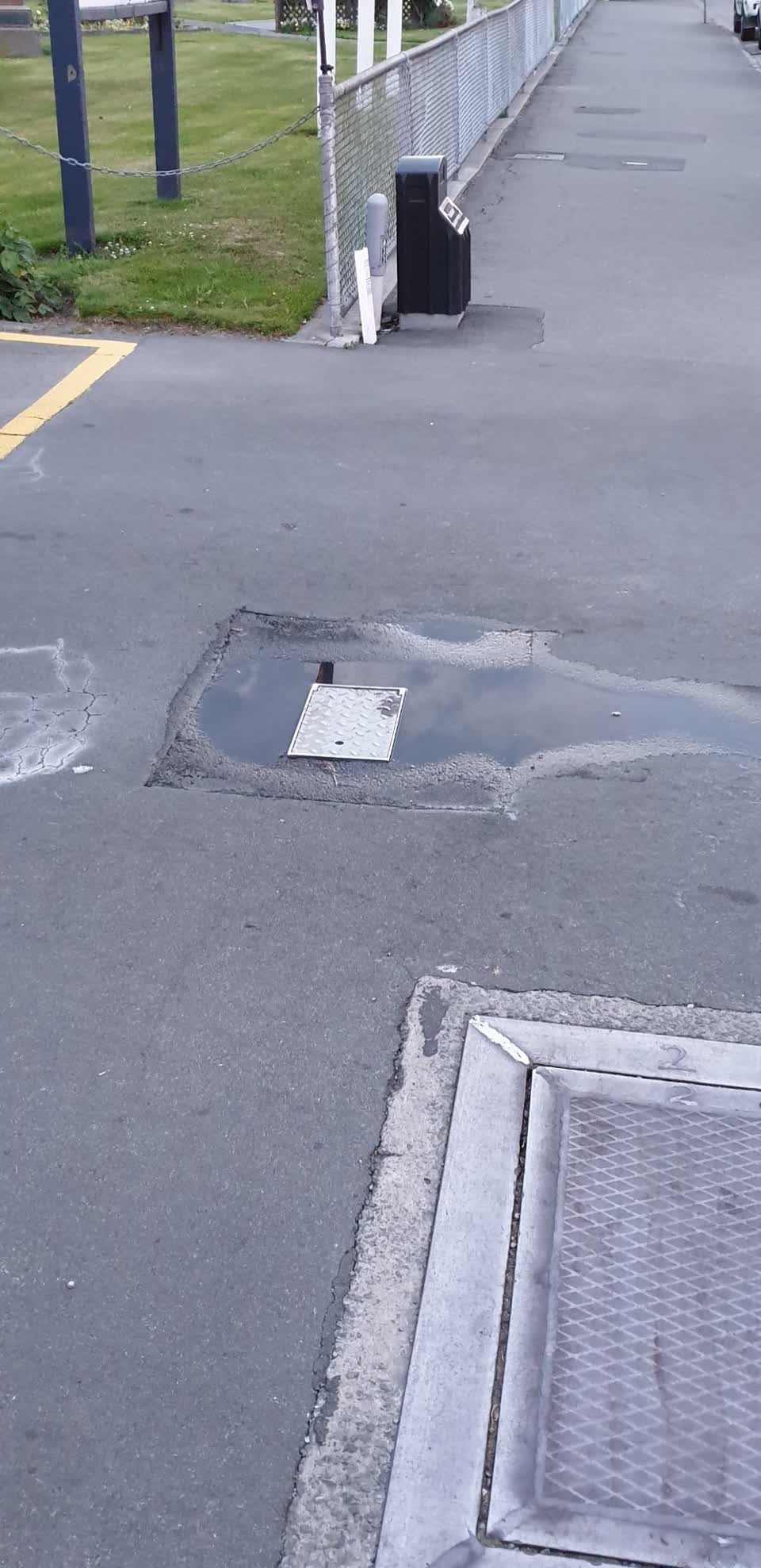 The photograph attached to this water leak report