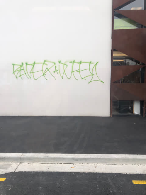 Graffiti, a report photo