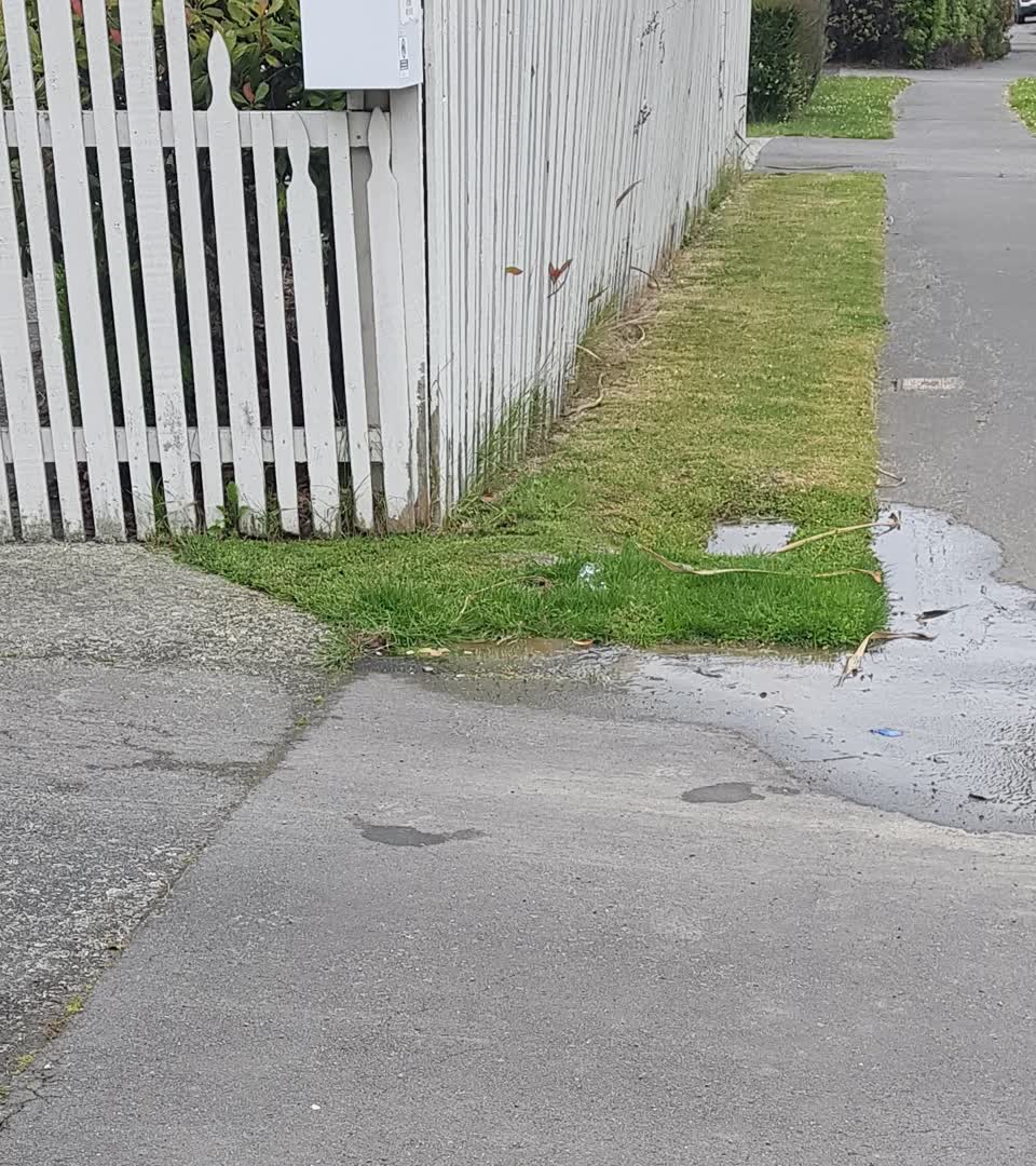 The photograph attached to this water leak report