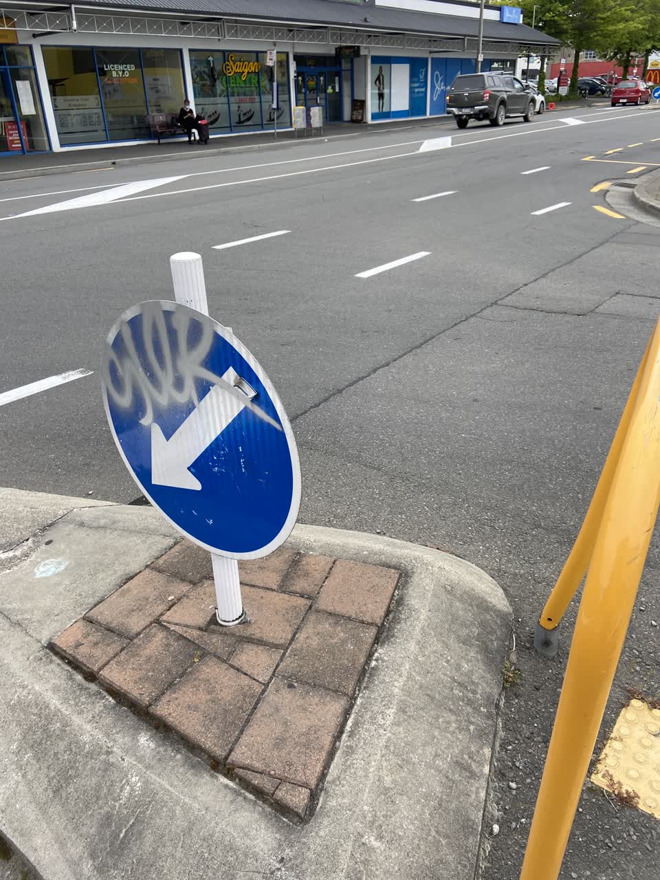The photograph attached to this roading/streets report