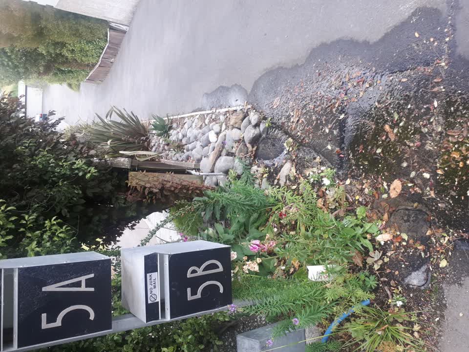 The photograph attached to this water leak report