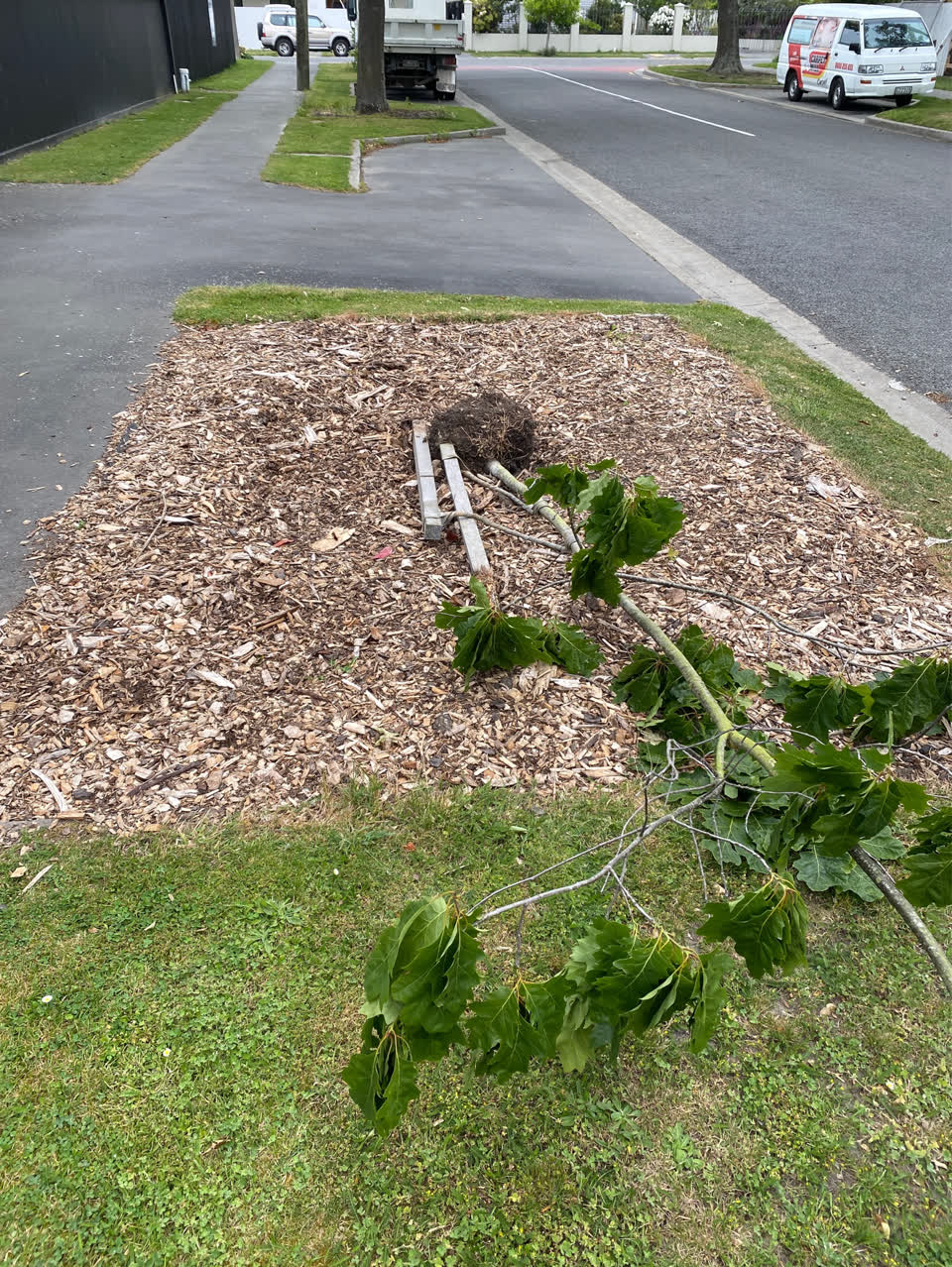 The photograph attached to this roading/streets report