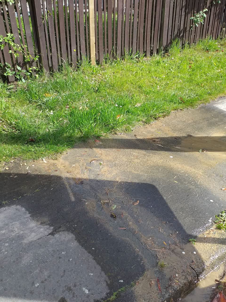 The photograph attached to this water leak report