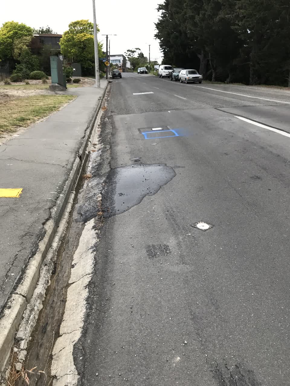 The photograph attached to this water leak report