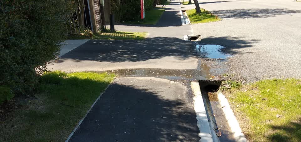 The photograph attached to this water leak report