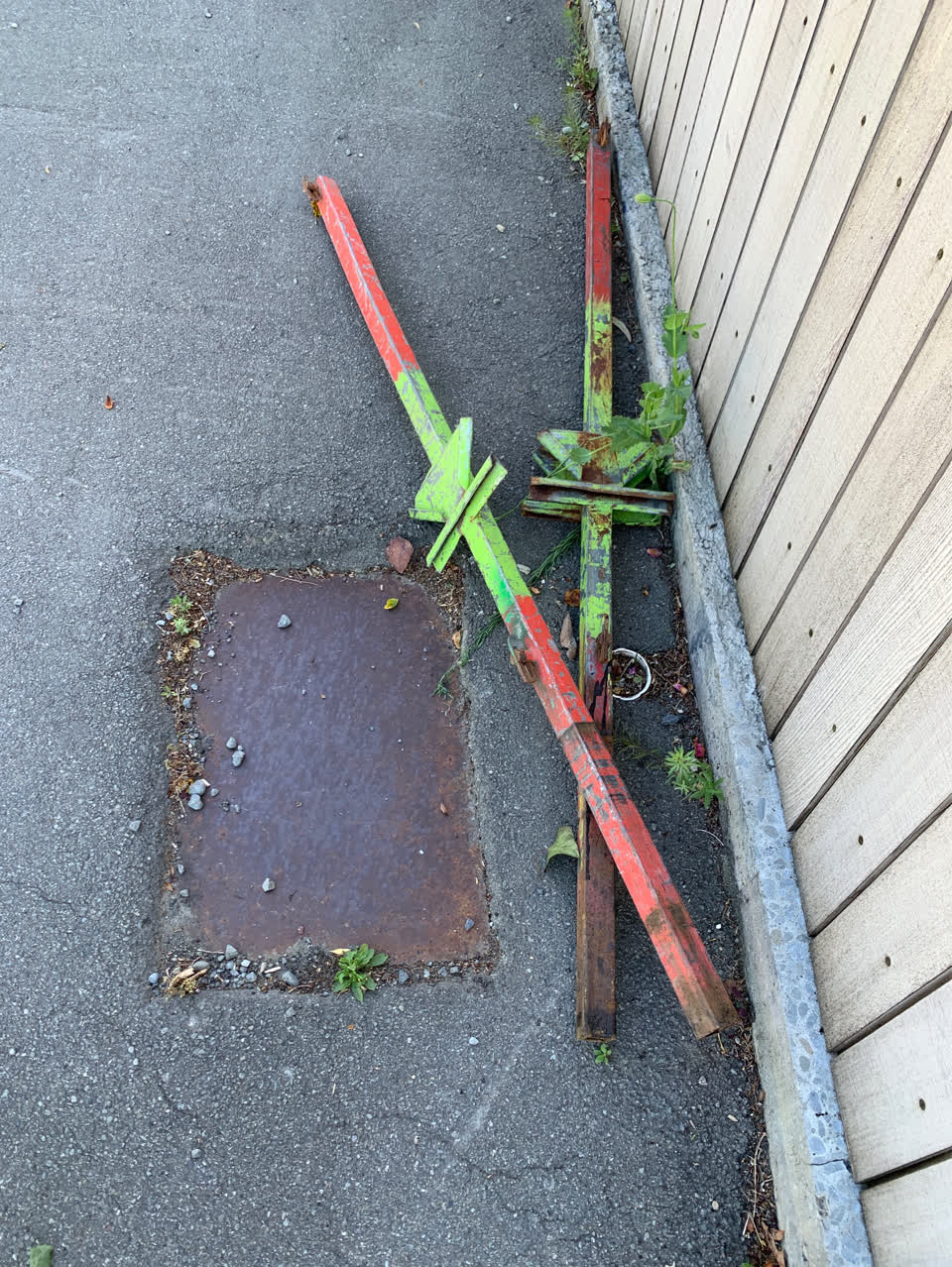 The photograph attached to this water leak report