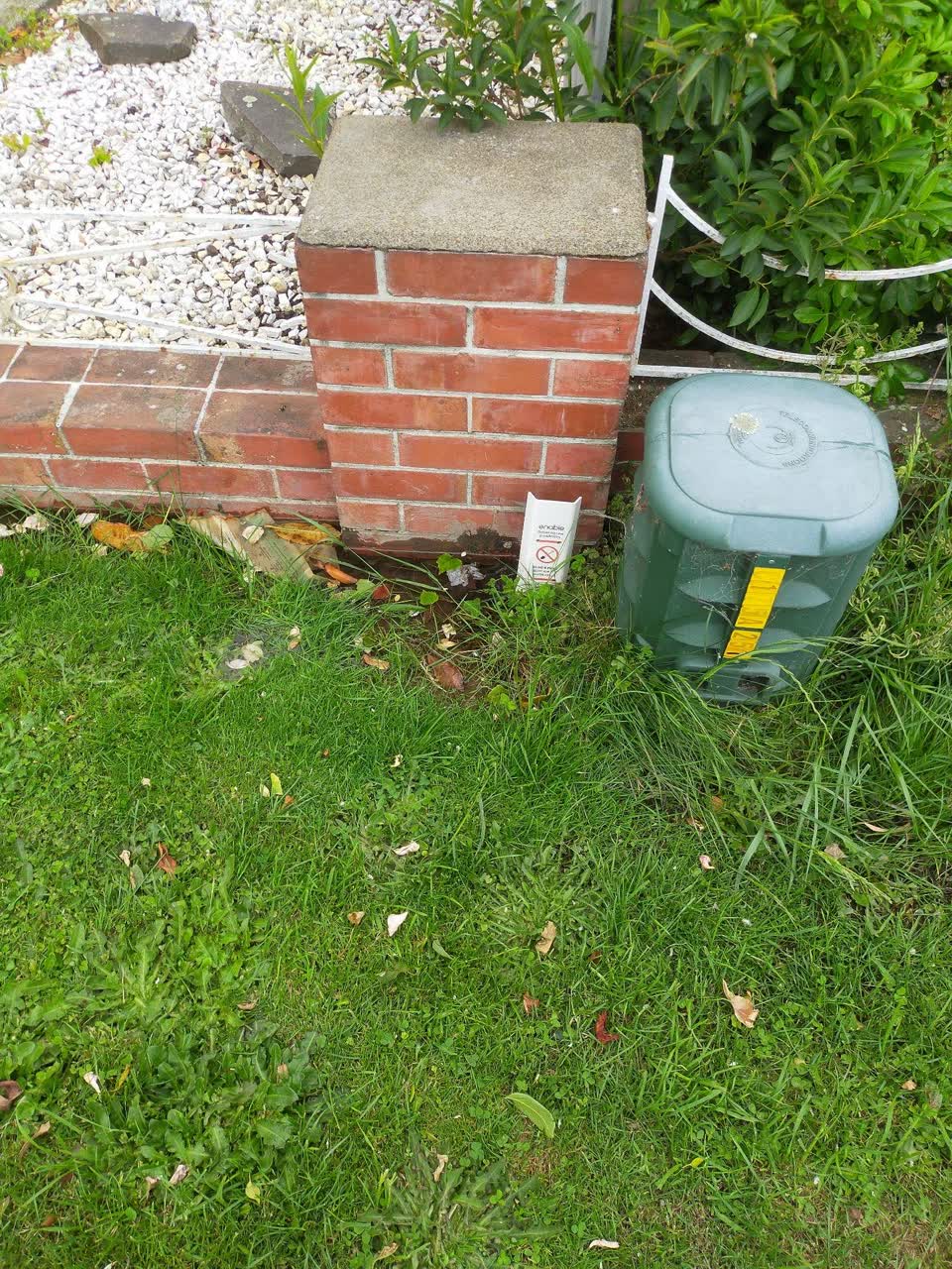 The photograph attached to this water leak report