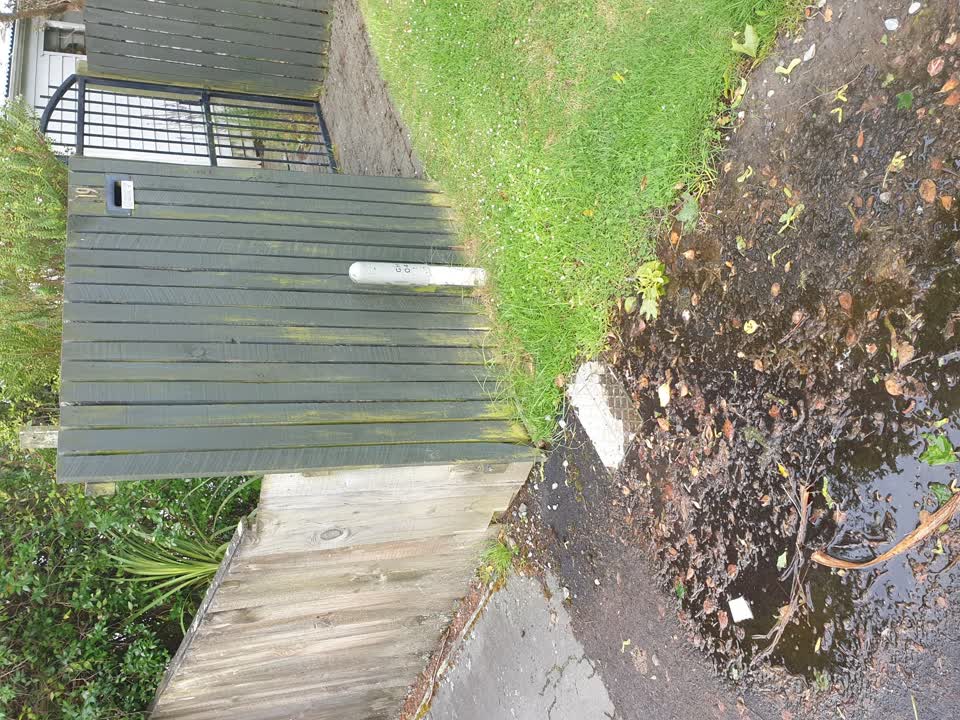 The photograph attached to this water leak report