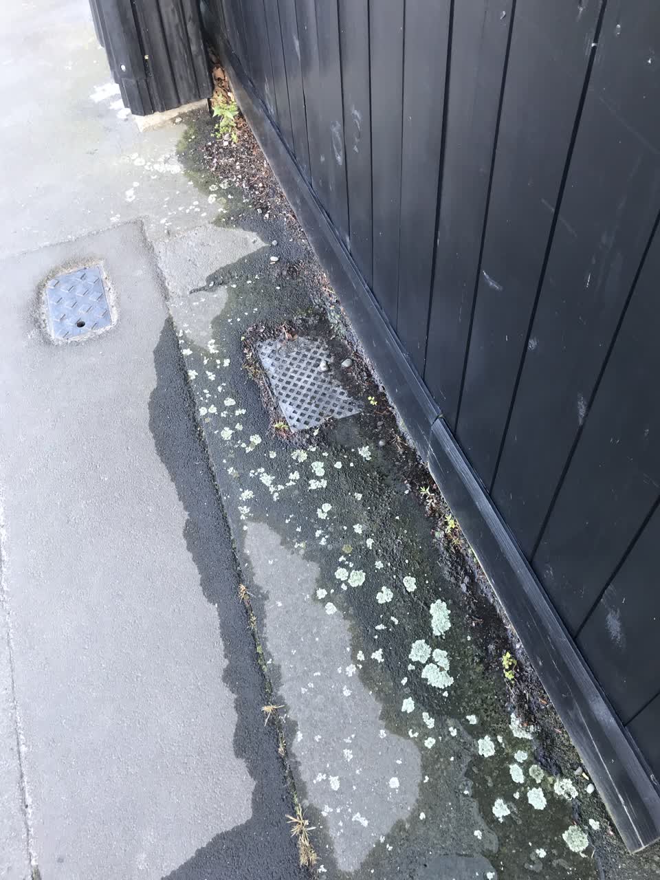 The photograph attached to this water leak report