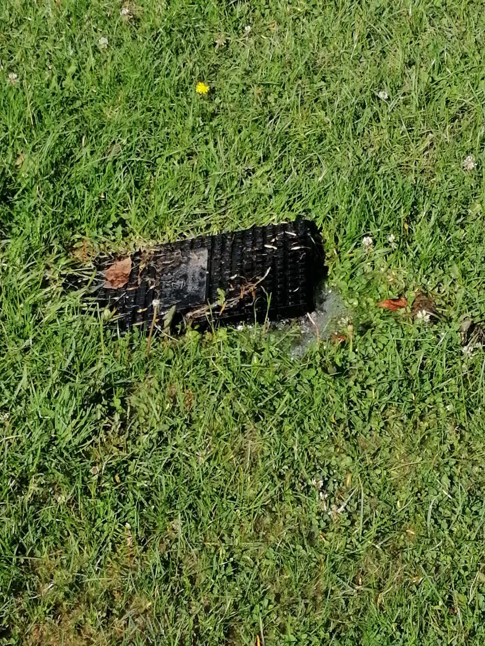 The photograph attached to this water leak report
