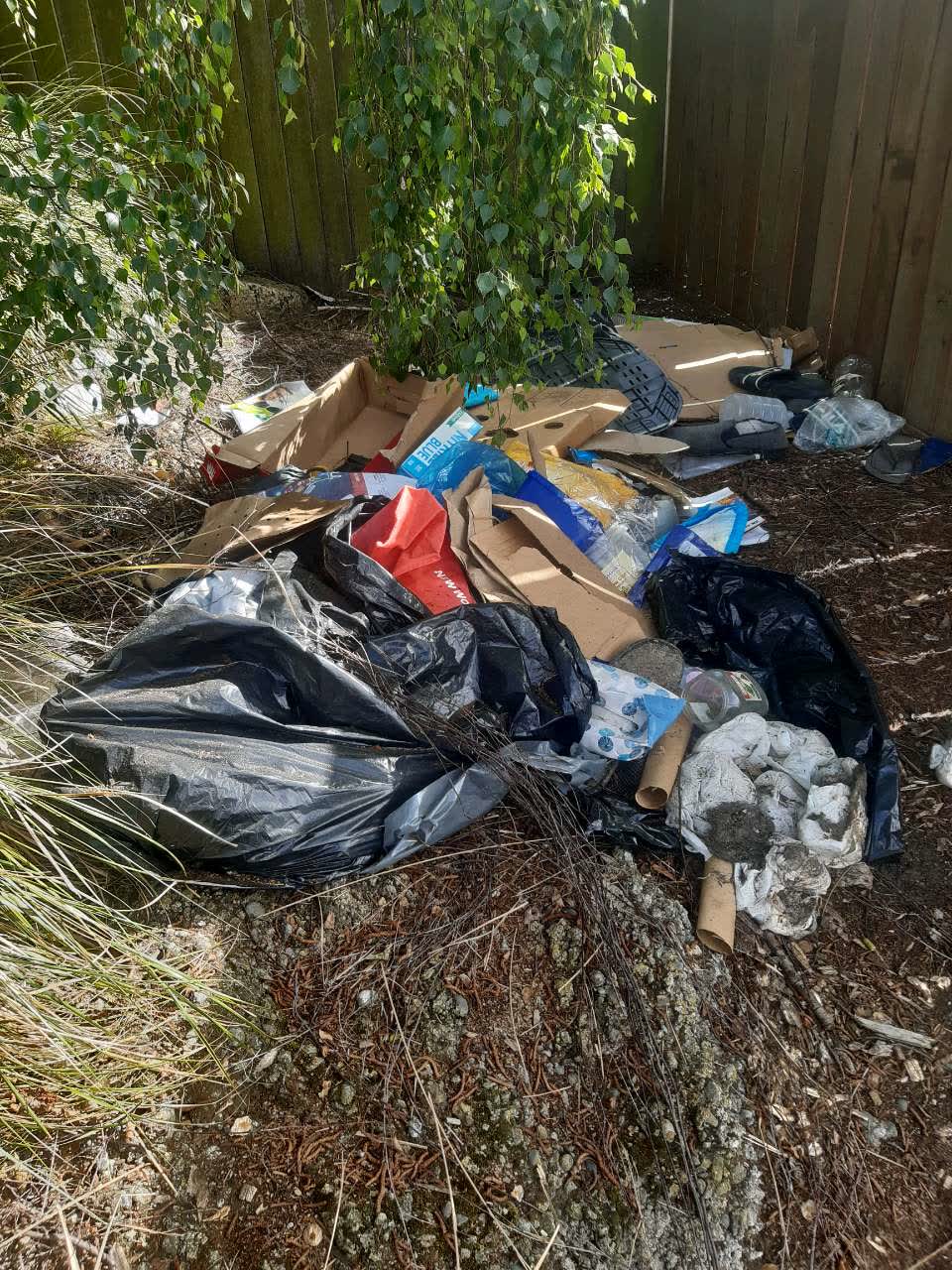 The photograph attached to this rubbish/recycling report