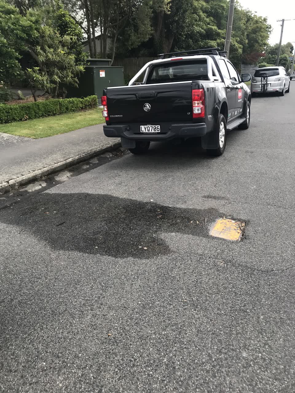 The photograph attached to this water leak report