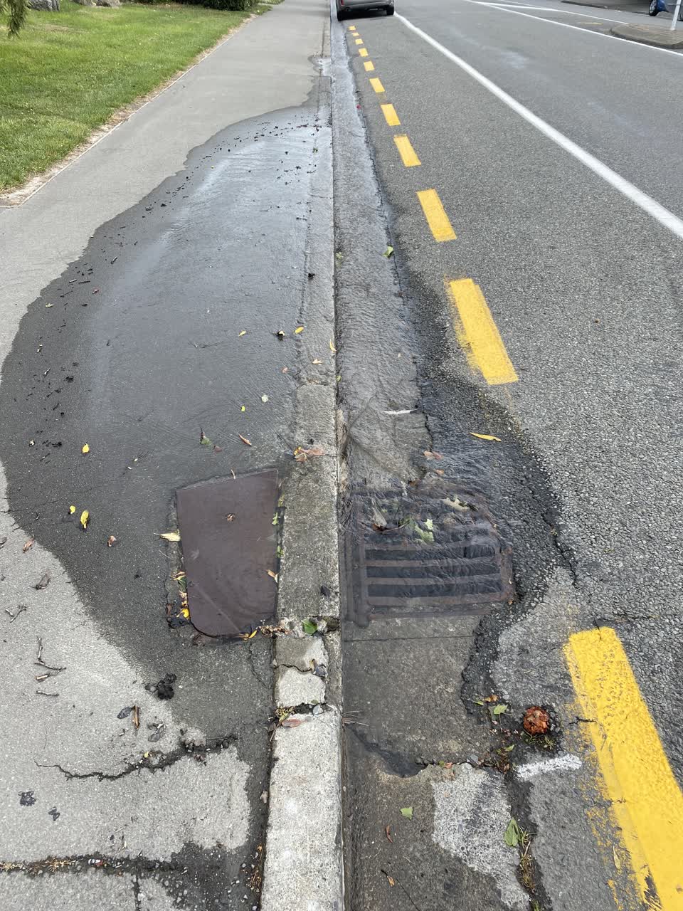 The photograph attached to this water leak report