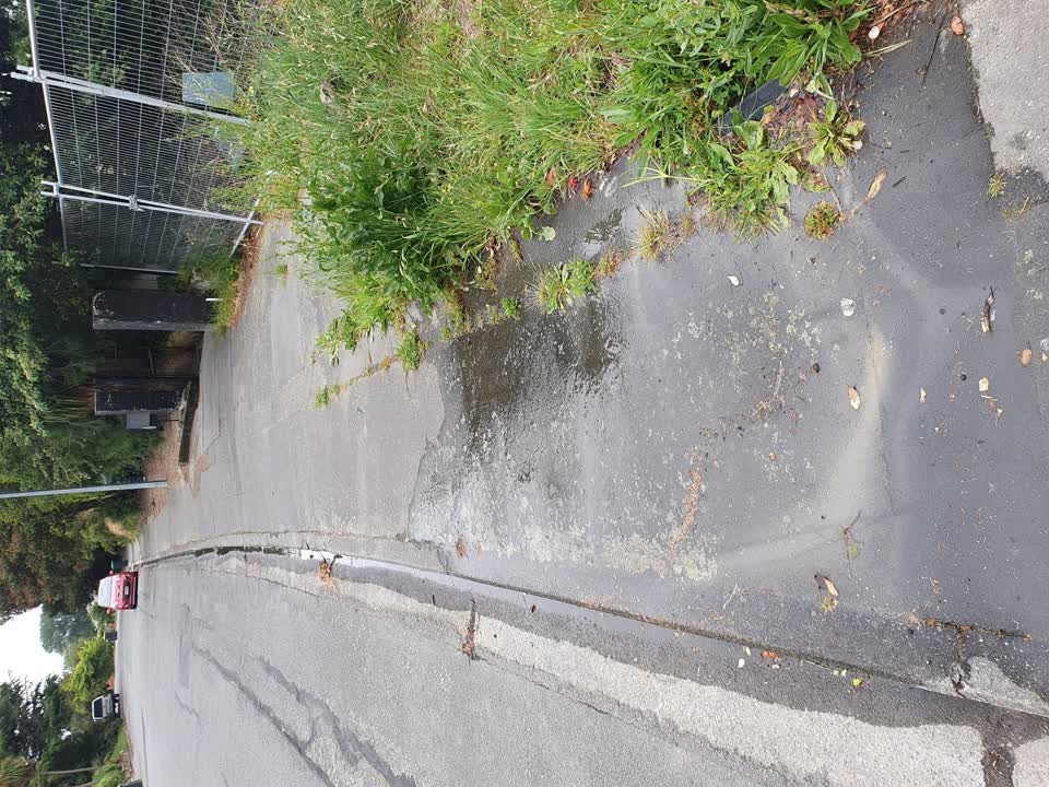The photograph attached to this water leak report