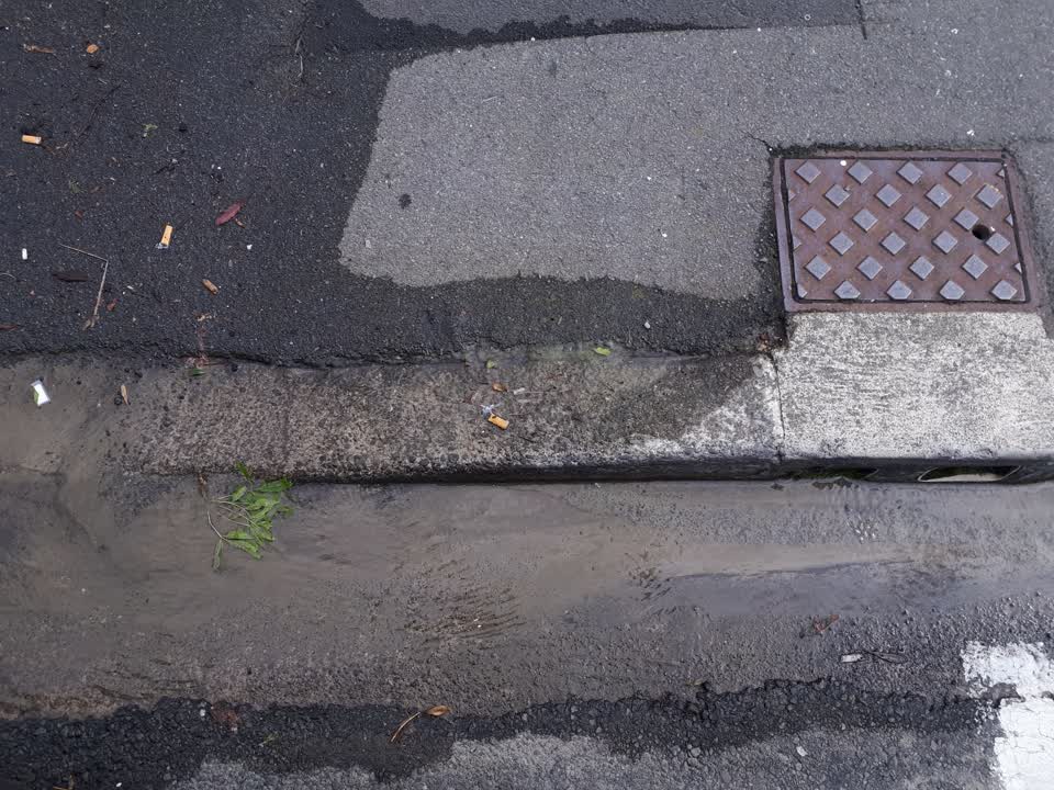 The photograph attached to this water leak report