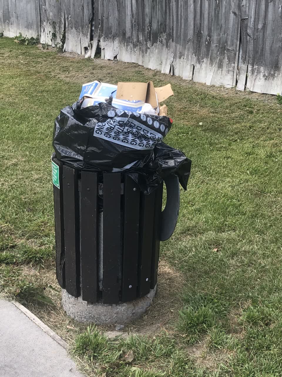 The photograph attached to this parks report