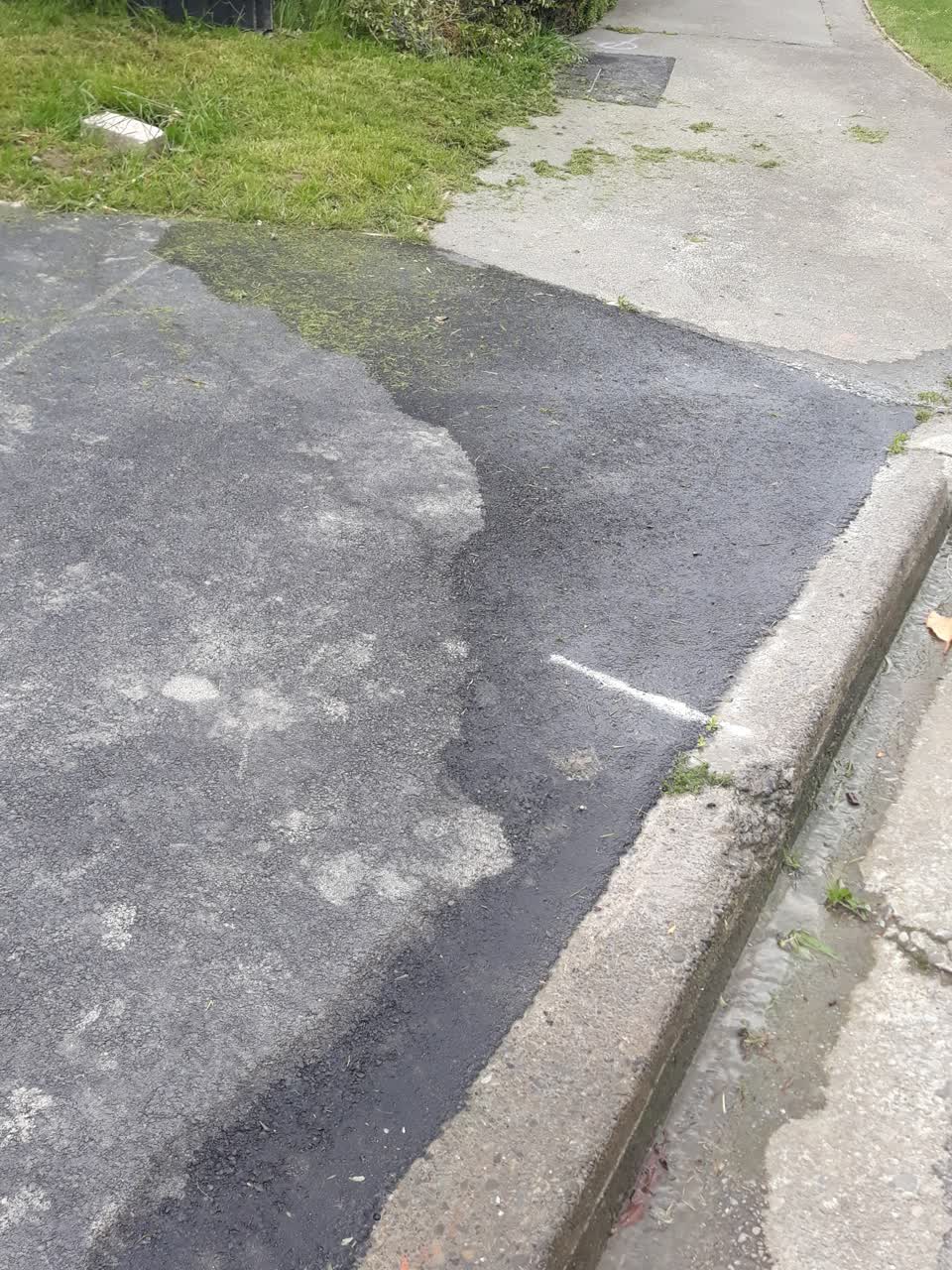 The photograph attached to this water leak report