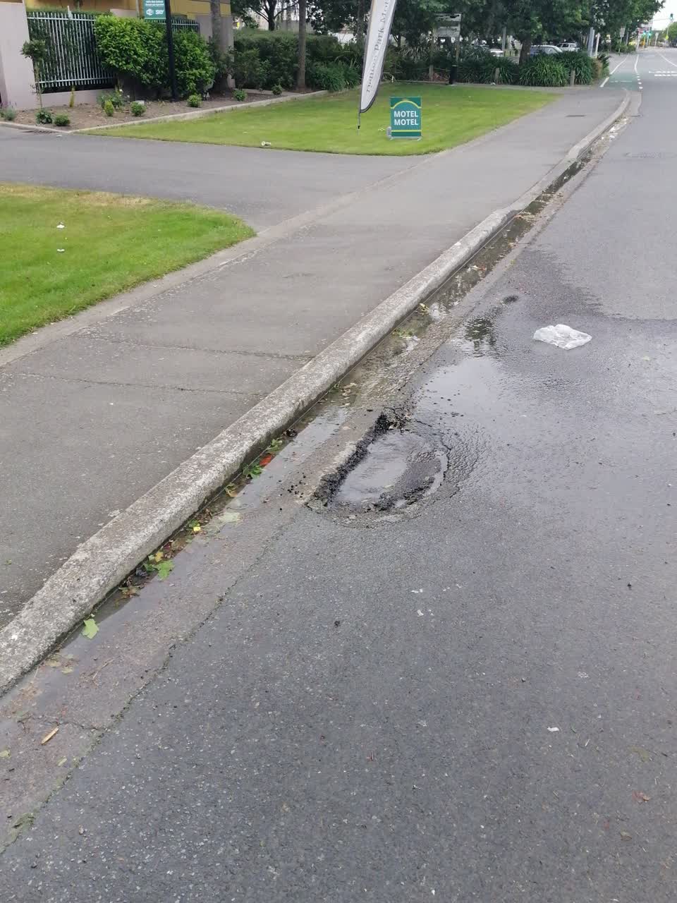 The photograph attached to this water leak report